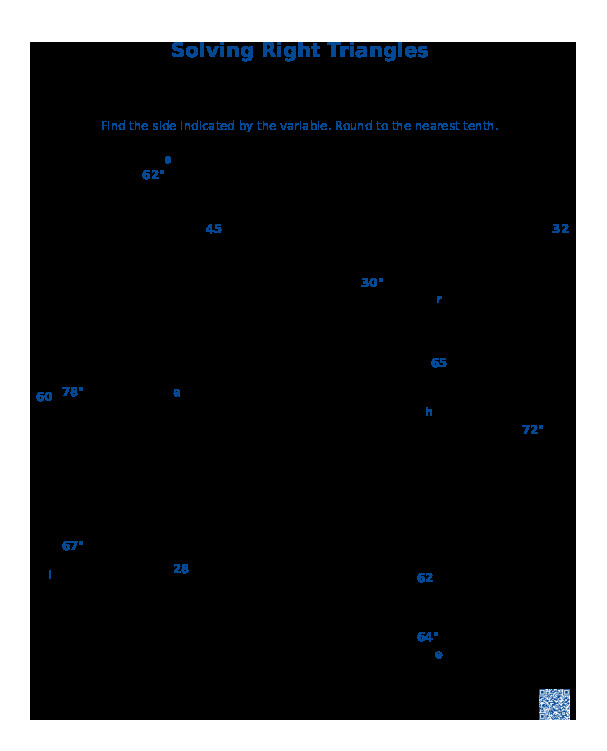 Розв’язування прямокутних трикутників