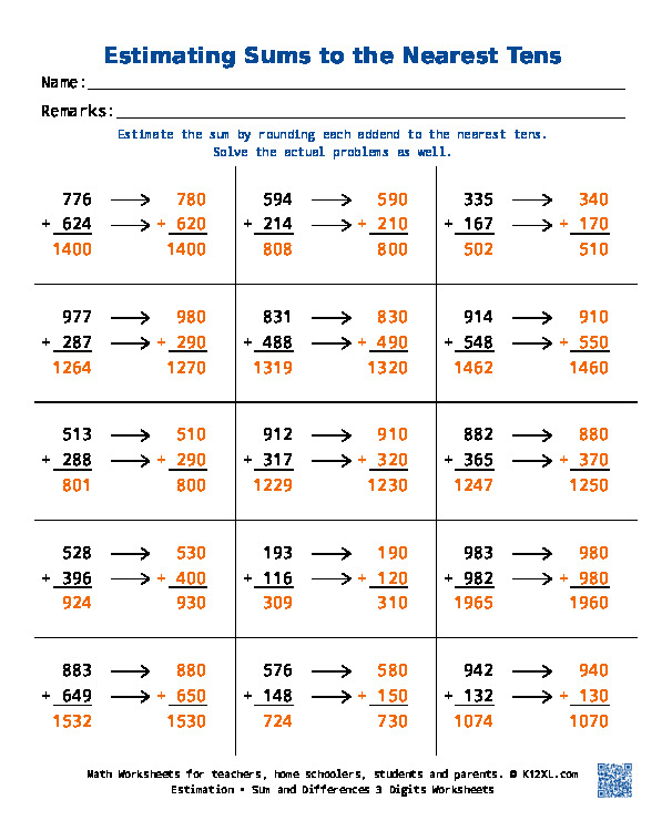 Сума та різниці з 3 цифрами